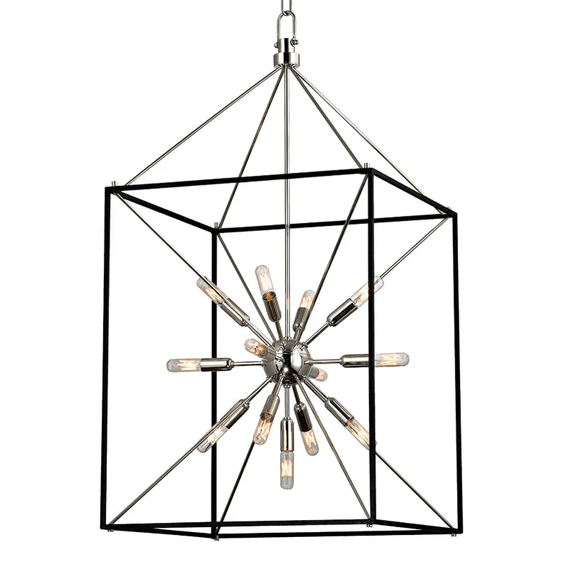 13 Light Chandelier from the Glendale Collection in Polished Nickel Finish by Hudson Valley