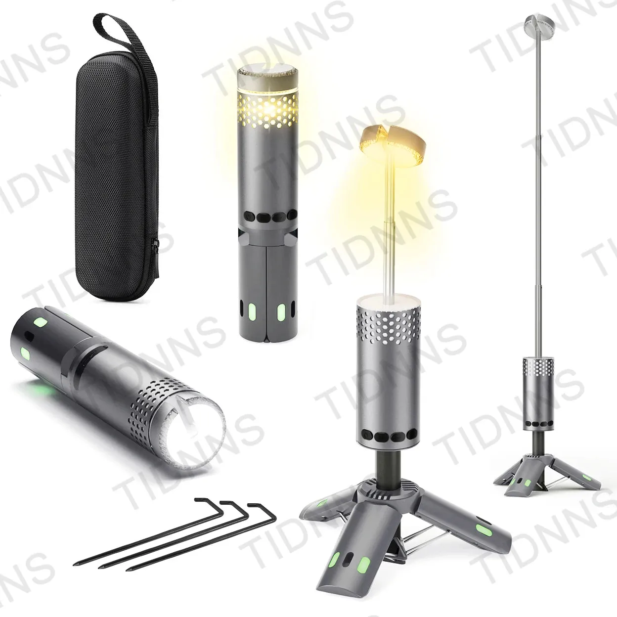 2024 10000mAh Camping Light USB Rechargeable LED Emergency Lamp Outdoor Portable Lanterns with Magnetic Flashlight for BBQ Tents