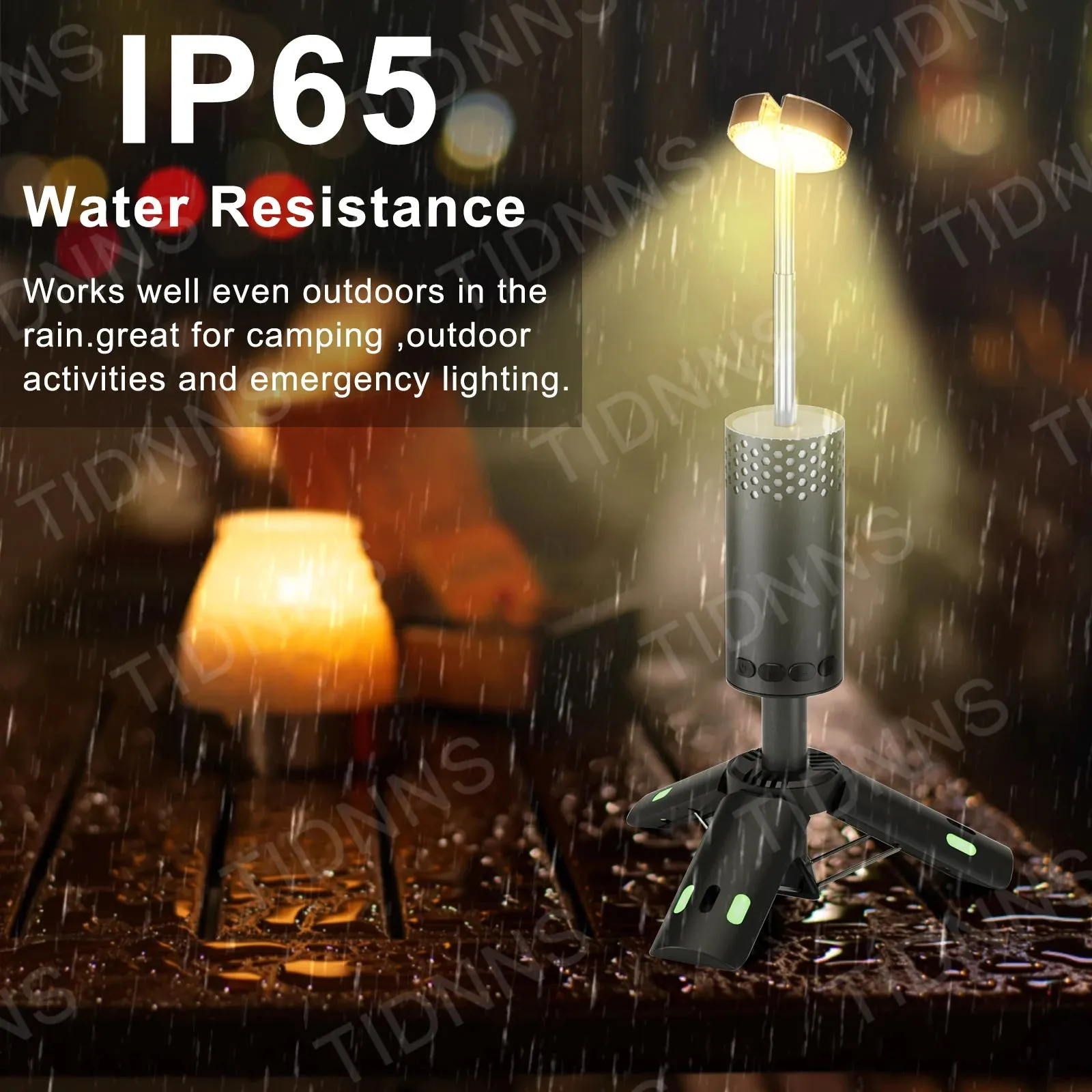 2024 10000mAh Camping Light USB Rechargeable LED Emergency Lamp Outdoor Portable Lanterns with Magnetic Flashlight for BBQ Tents