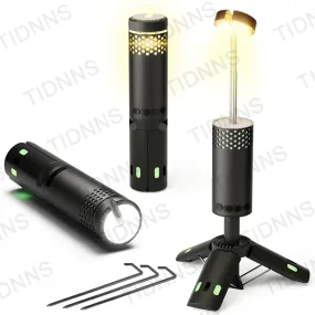 2024 10000mAh Camping Light USB Rechargeable LED Emergency Lamp Outdoor Portable Lanterns with Magnetic Flashlight for BBQ Tents