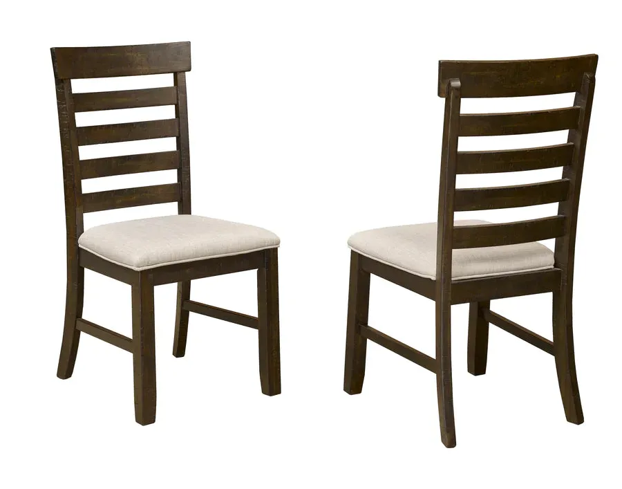 7 PC Dark Espresso Wood Expandable Dining Table Set With Storage - Model #030270