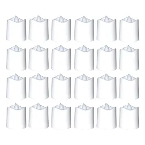 7221 Festival Decorative - LED Tealight Candles (White, 24 Pcs)