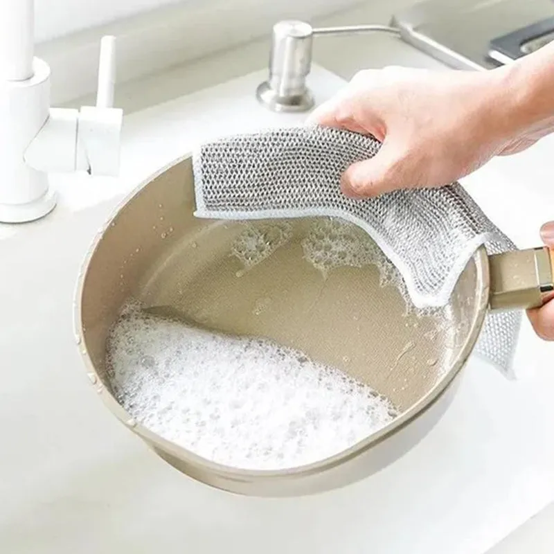 Aiitle Multipurpose Non-Scratch Wire Dishwashing Rags