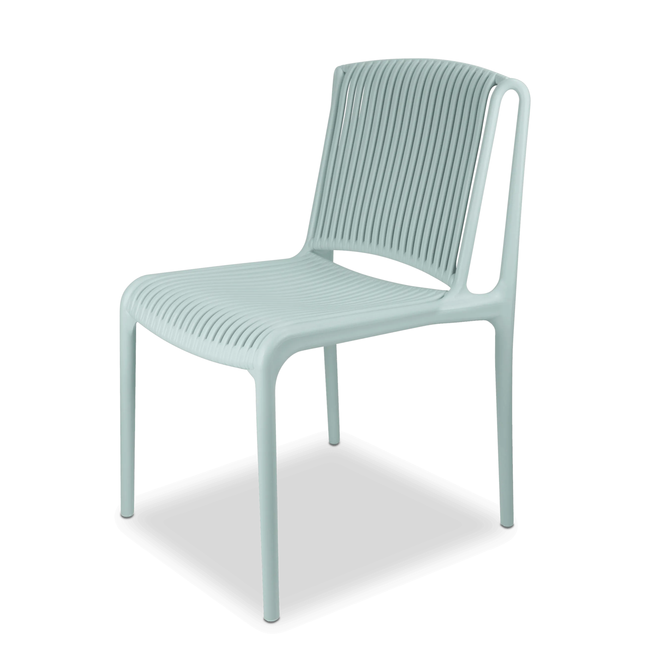 Amalfi Rectangle 7 Piece Outdoor Setting in Gunmetal with UV Plastic Outdoor Chairs (PP)