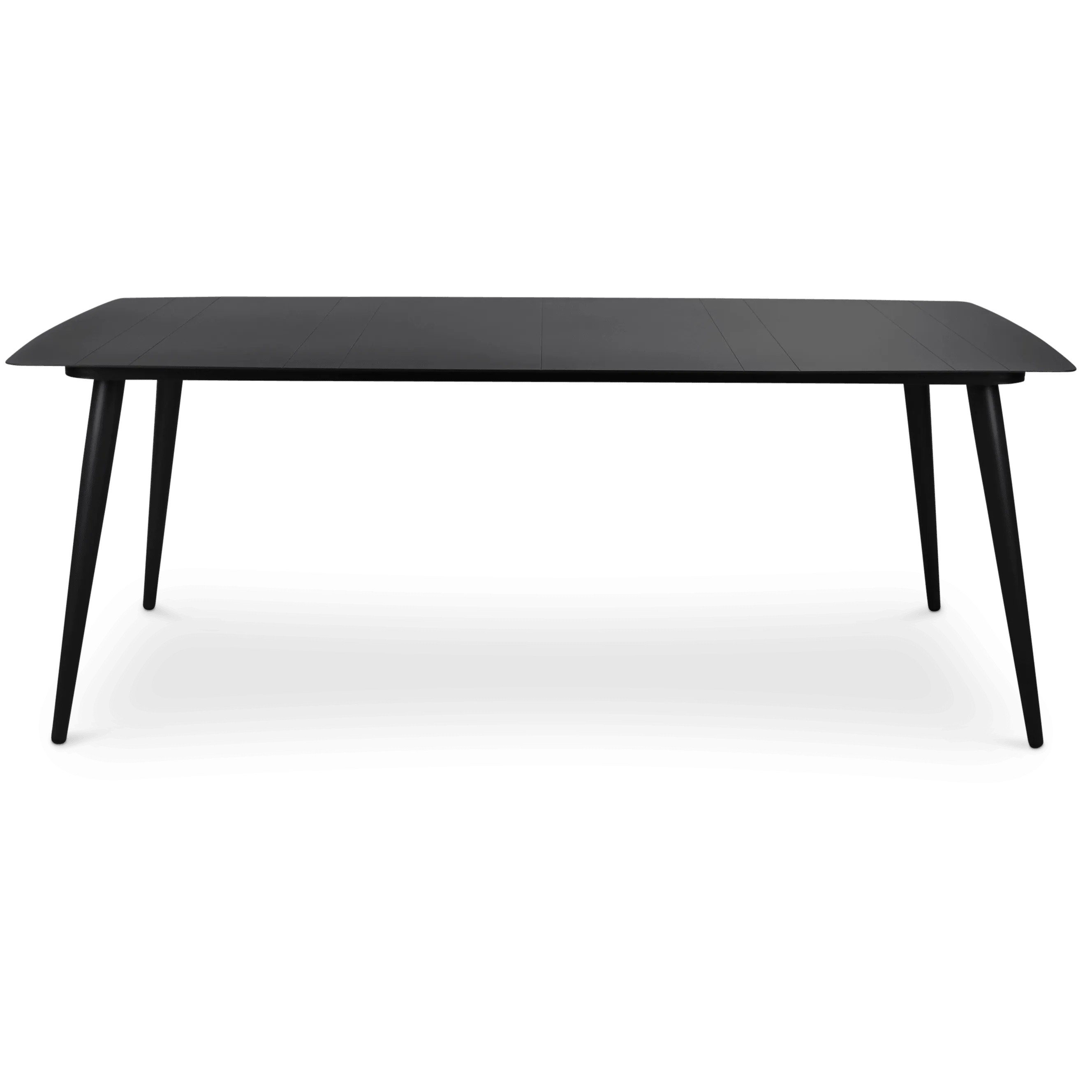 Amalfi Rectangle 7 Piece Outdoor Setting in Gunmetal with UV Plastic Outdoor Chairs (PP)