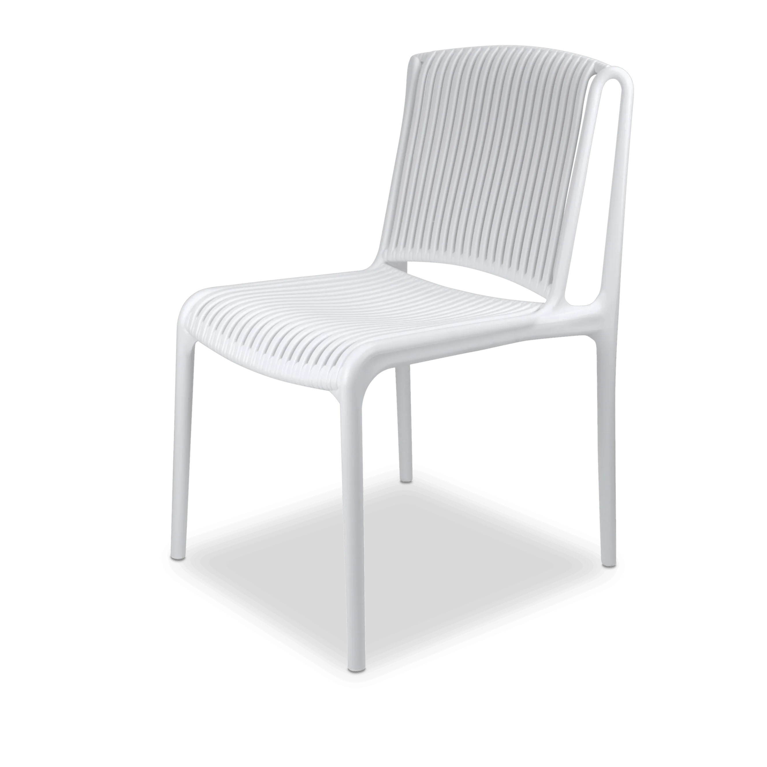 Amalfi Rectangle 7 Piece Outdoor Setting in Gunmetal with UV Plastic Outdoor Chairs (PP)