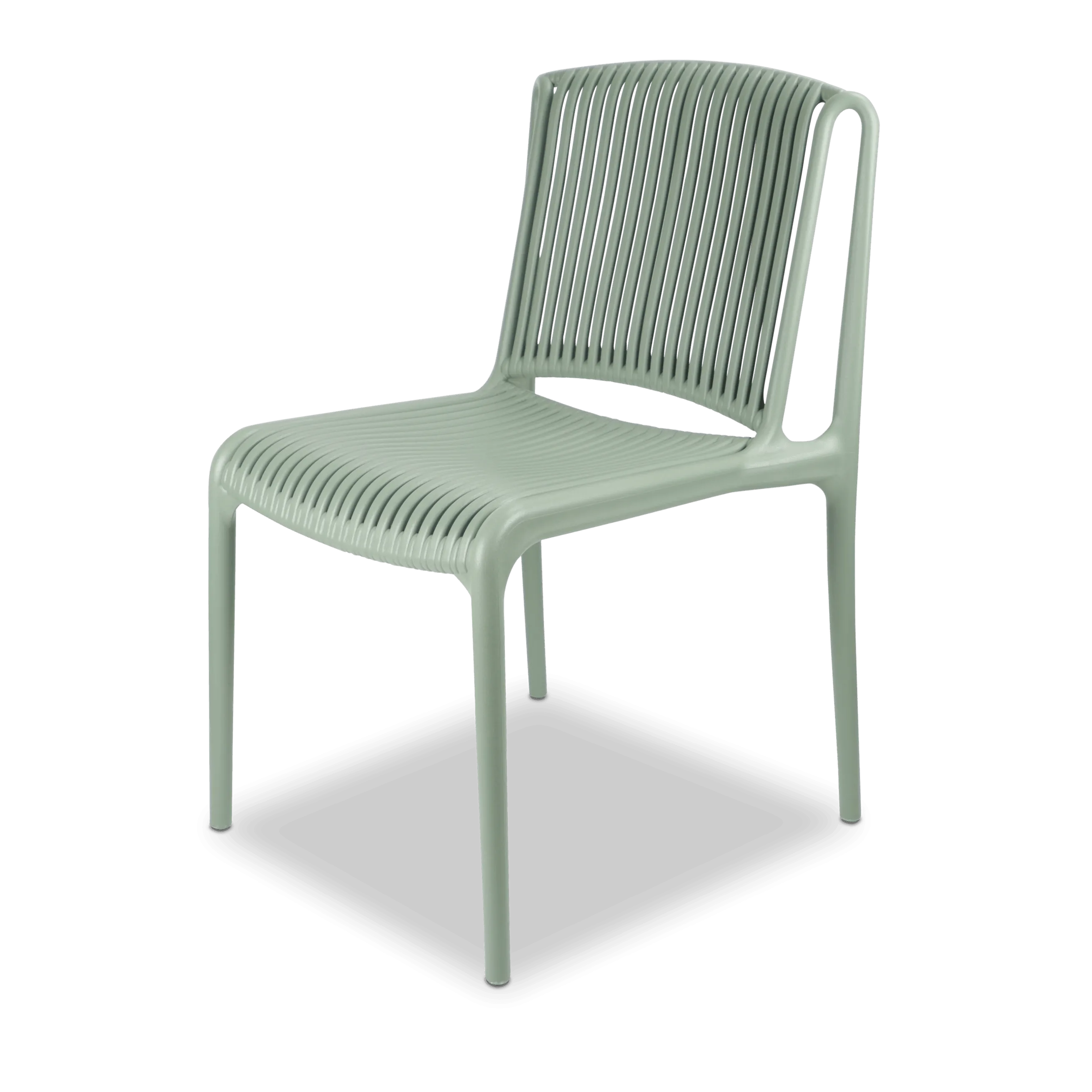 Amalfi Rectangle 7 Piece Outdoor Setting in Gunmetal with UV Plastic Outdoor Chairs (PP)