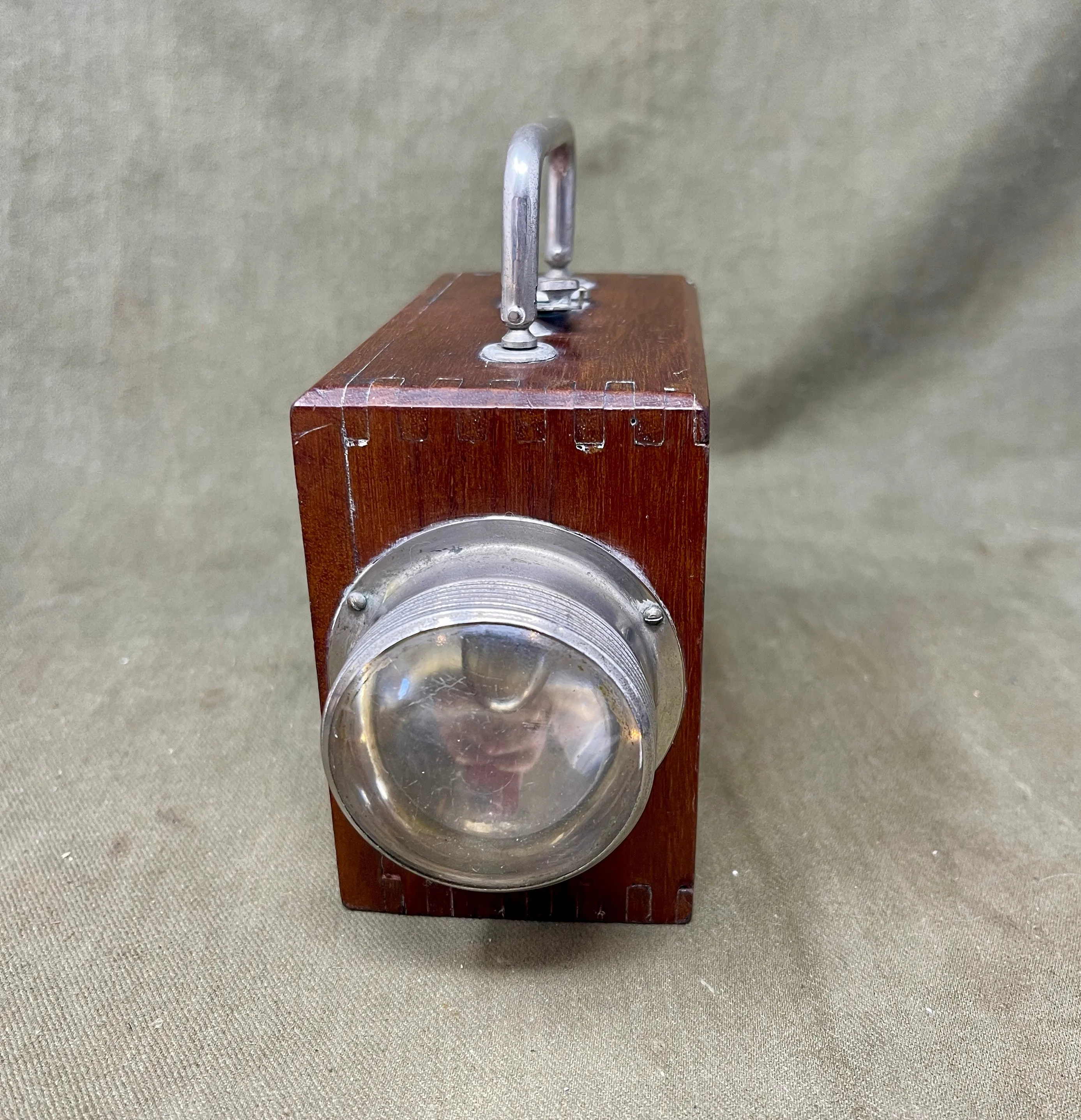 Antique " Ever Ready Bullseye Bulb Torch Hand Lamp