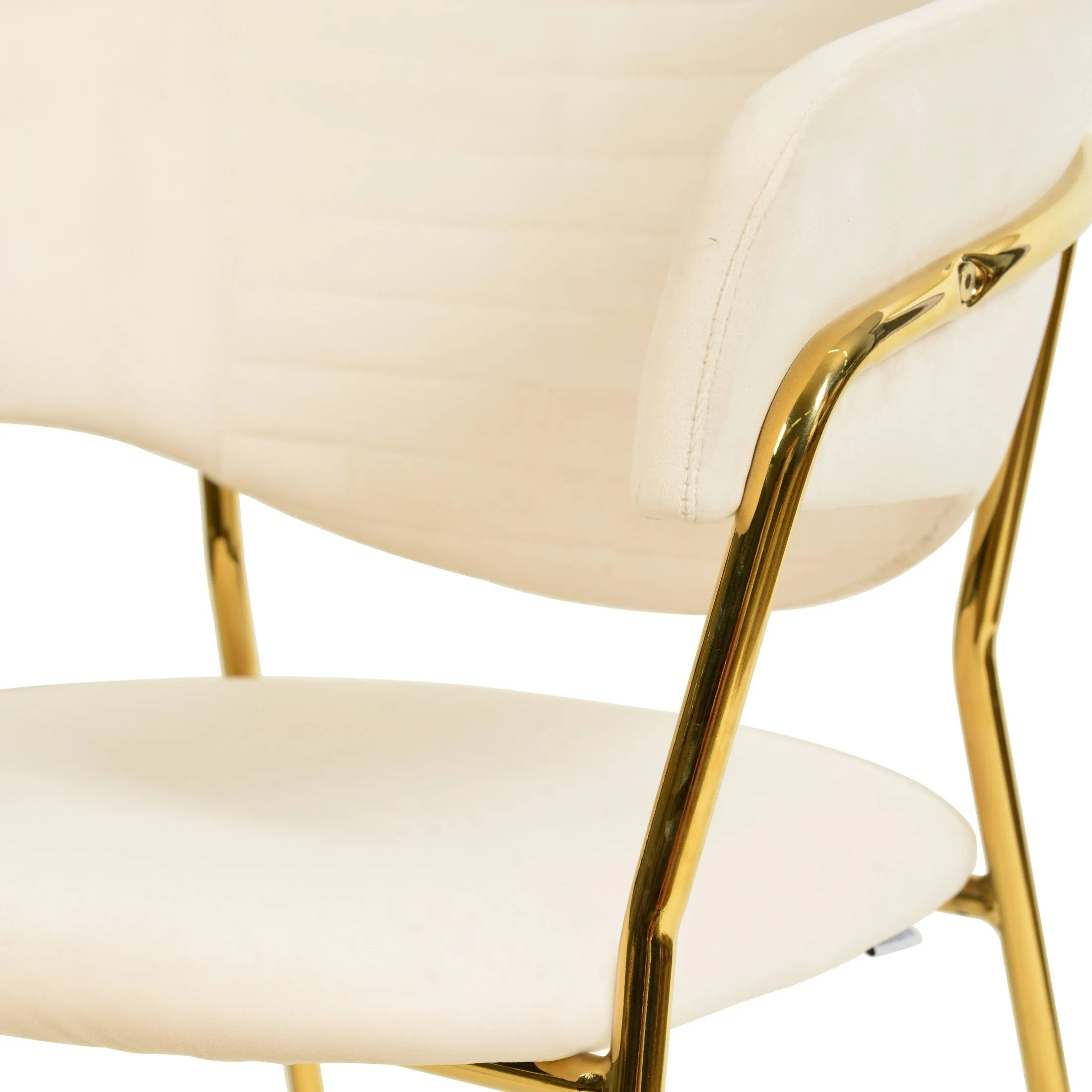 Bella Modern Dining Chair Upholstered in Leather With Stainless Steel Base Set of 2