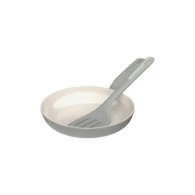 BergHOFF Balance Nonstick Ceramic 2Pc Frying Pan 9.5" and Nylon Turner 13.75", Recycled Aluminum, Moonmist