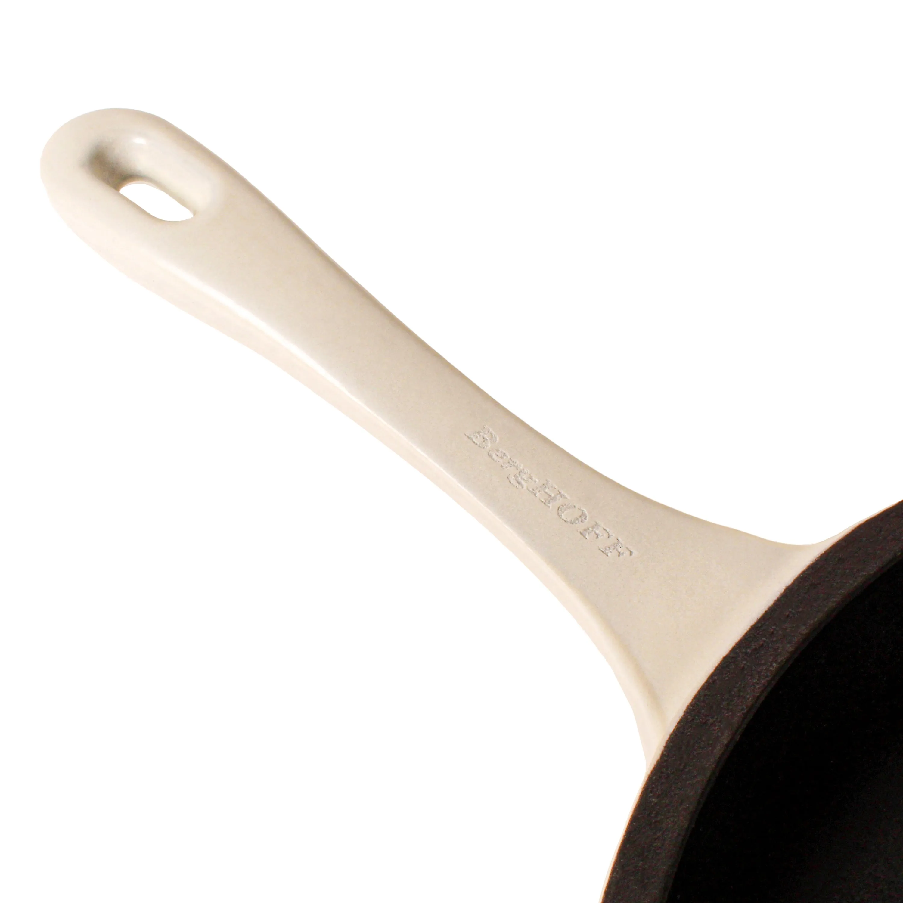 BergHOFF Neo 2pc Cast Iron 10" Fry Pan & 11" Grill Pan Cookware Set, Meringue
