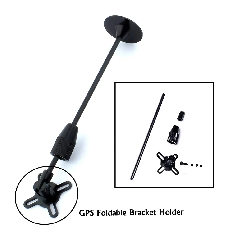 Black 1 set of universal GPS Folding Antenna Mount Holder For DJI Quadcopter Multicopter