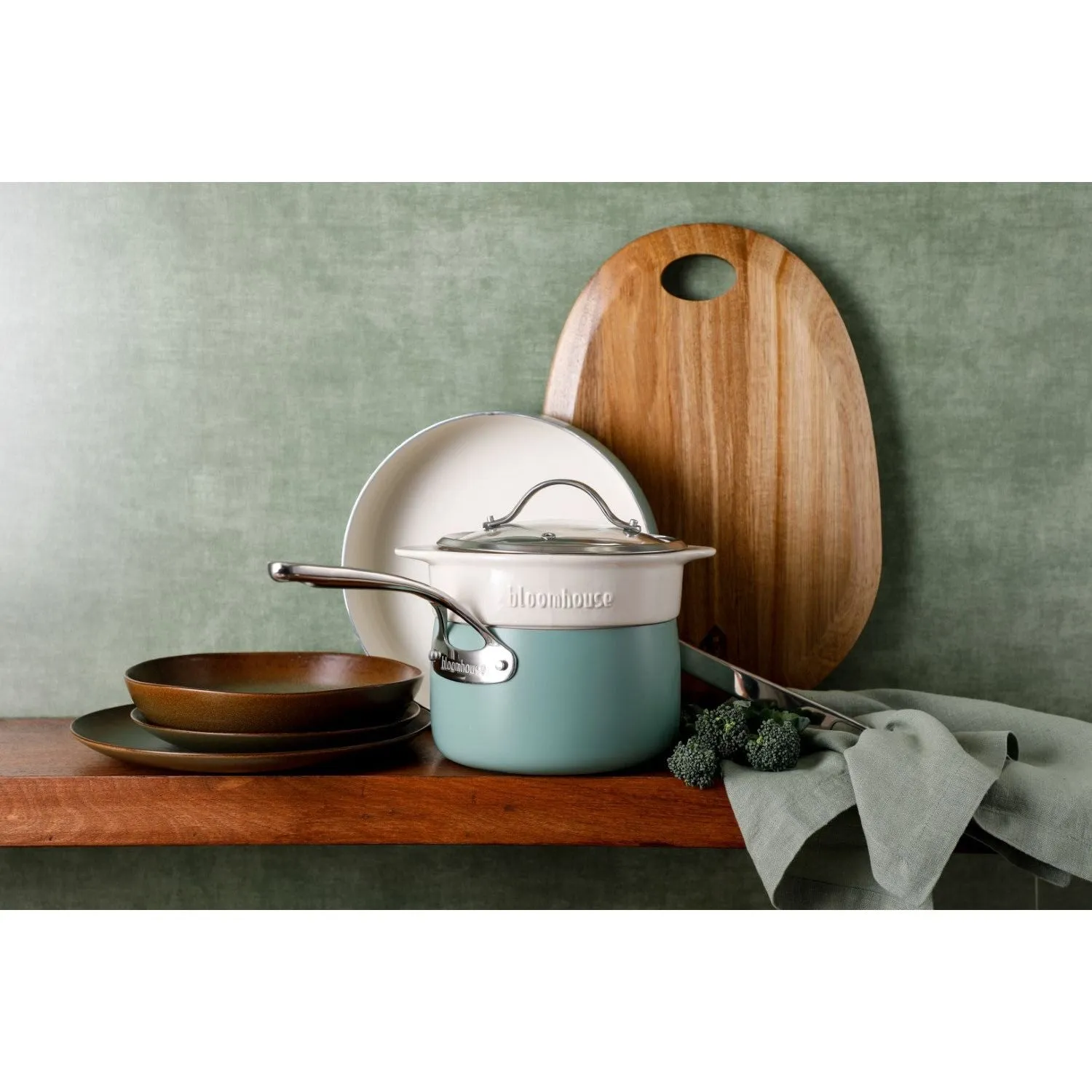 Bloomhouse 4-Piece Heavy Gauge Aluminum Starter Cookware Set
