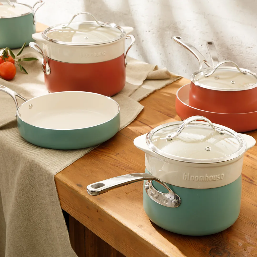 Bloomhouse 4-Piece Heavy Gauge Aluminum Starter Cookware Set