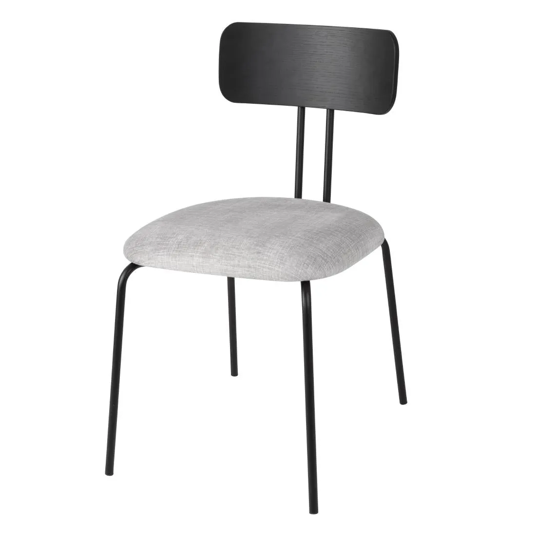 Bolero Fairfield Chairs Black & Grey Mix (Pack of 2)