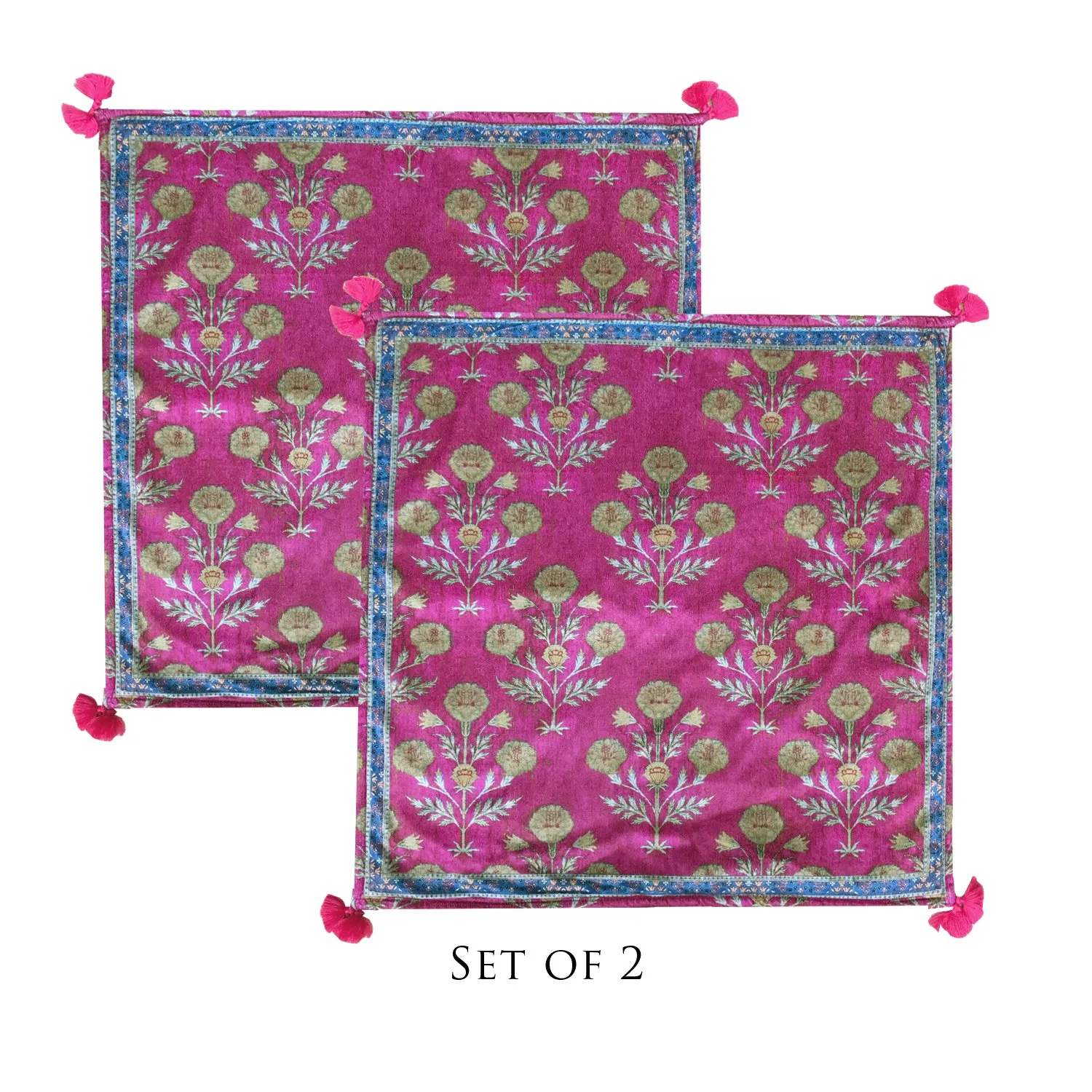 Boota Bahar Puja Mats/ Prayer Mat (set of 2)