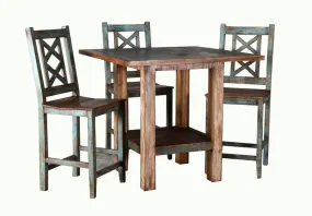CABANA COUNTER HEIGHT TABLE AND 4 CHAIRS