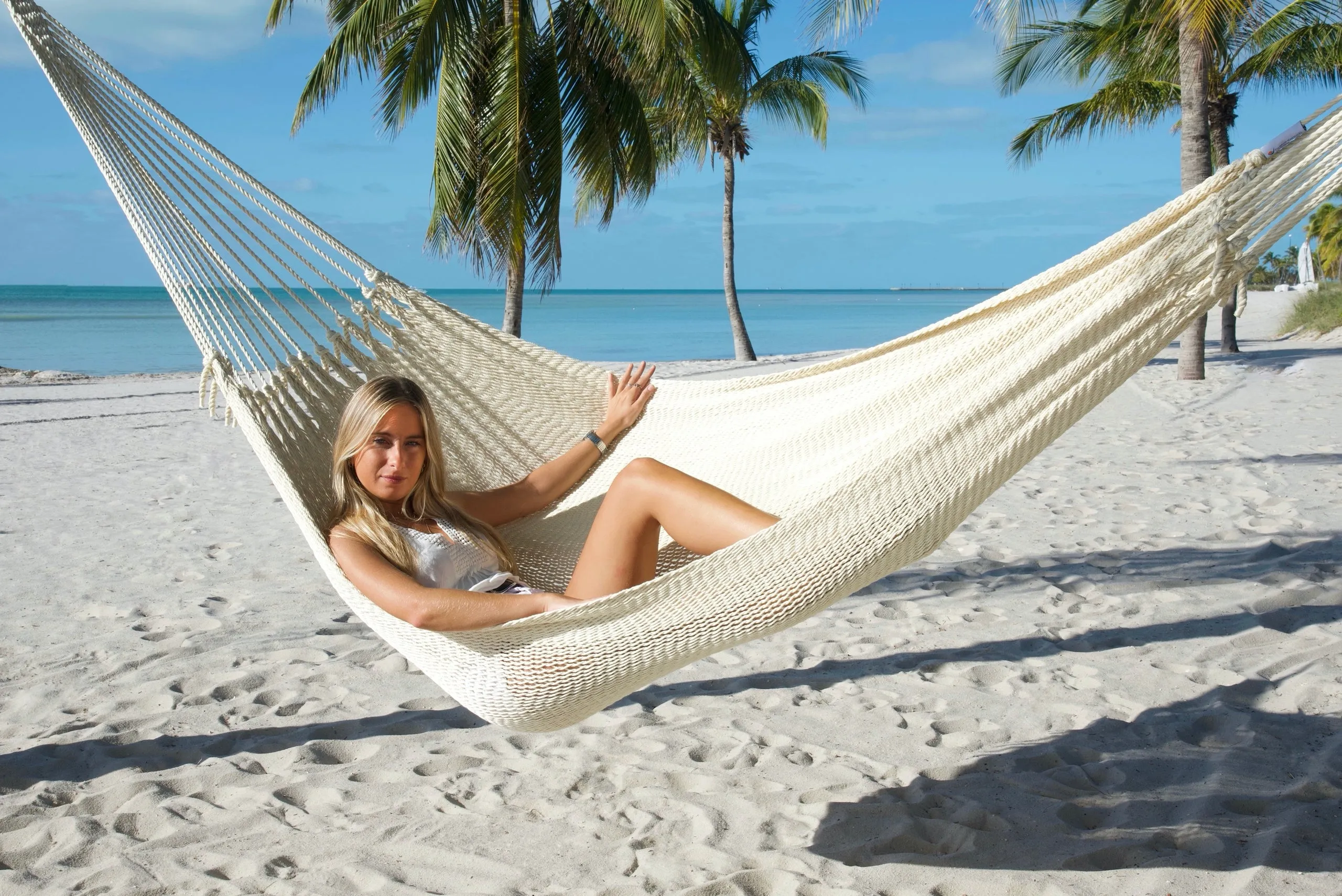 Caribbean Mayan Hammock - Cream