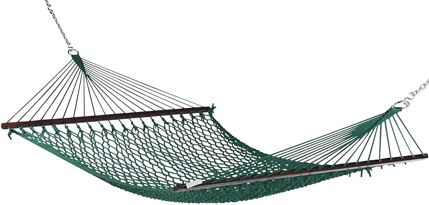 Caribbean Rope Hammock Green