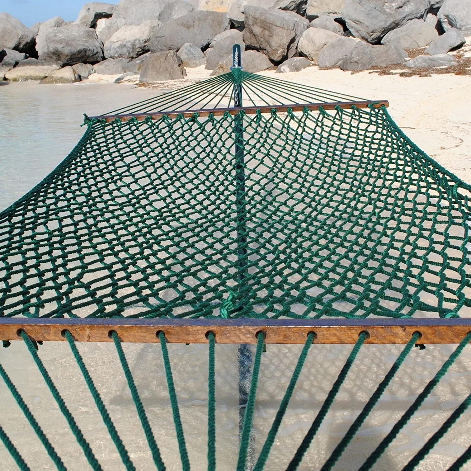 Caribbean Rope Hammock Green
