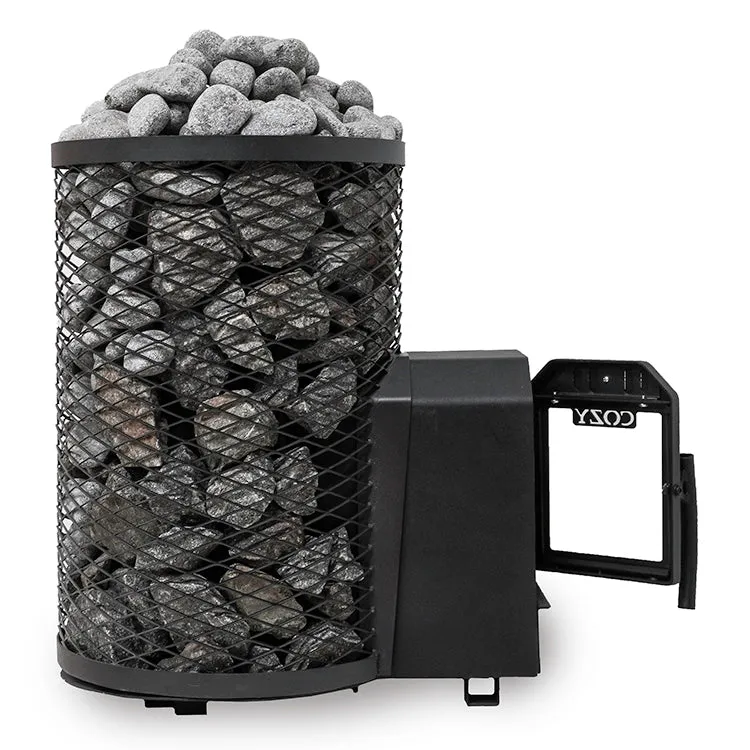 Cozy Heat O Thru-Wall Wood Burning Sauna Stove