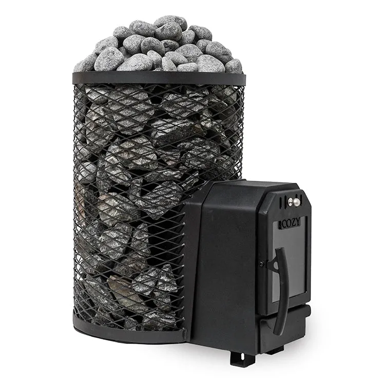 Cozy Heat O Thru-Wall Wood Burning Sauna Stove