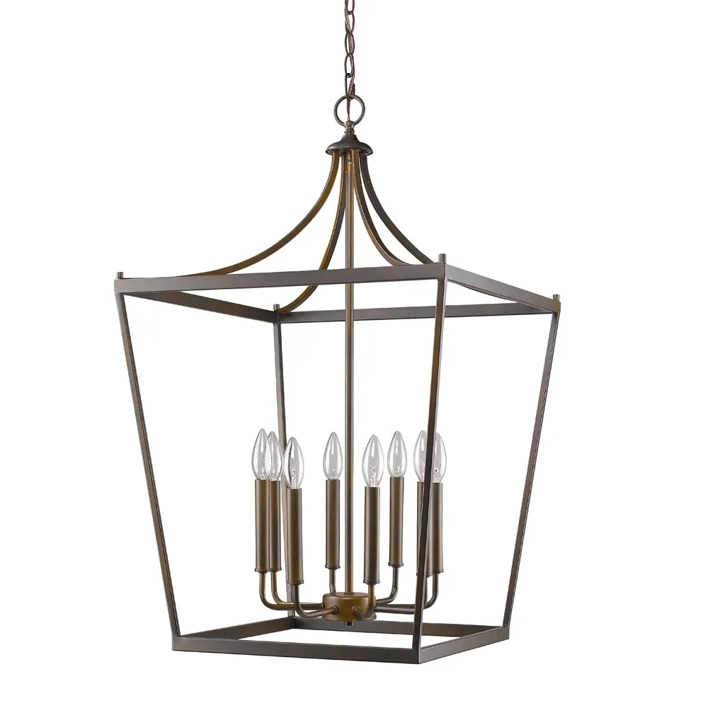 Eight Light Foyer Pendant from the Kennedy Collection in Oil Rubbed Bronze Finish by Acclaim Lighting