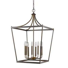 Eight Light Foyer Pendant from the Kennedy Collection in Oil Rubbed Bronze Finish by Acclaim Lighting