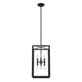 Eight Light Pendant from the Felippe Collection in Onyx Bengal Finish by Hunter