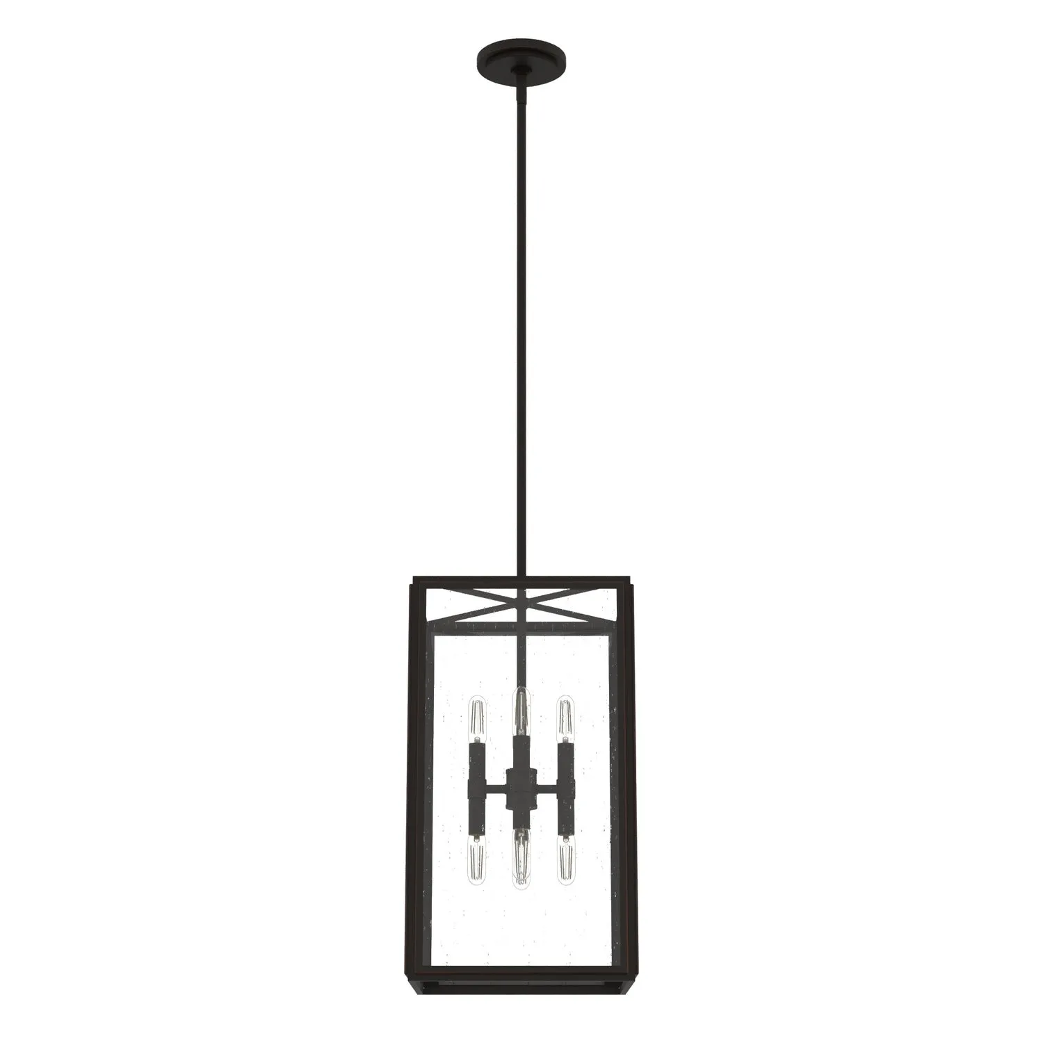 Eight Light Pendant from the Felippe Collection in Onyx Bengal Finish by Hunter