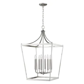 Eight Light Pendant from the Kennedy Collection in Satin Nickel Finish by Acclaim Lighting