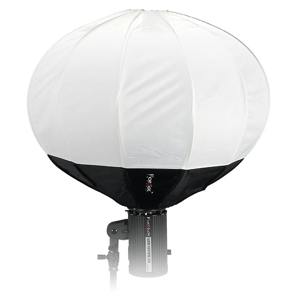 Fotodiox Lantern Softbox with Comet Speedring for Comet, Dynalite, and Compatible - Collapsible Globe Softbox with Partial Silver Reflective Interior and Soft Diffusion Panels