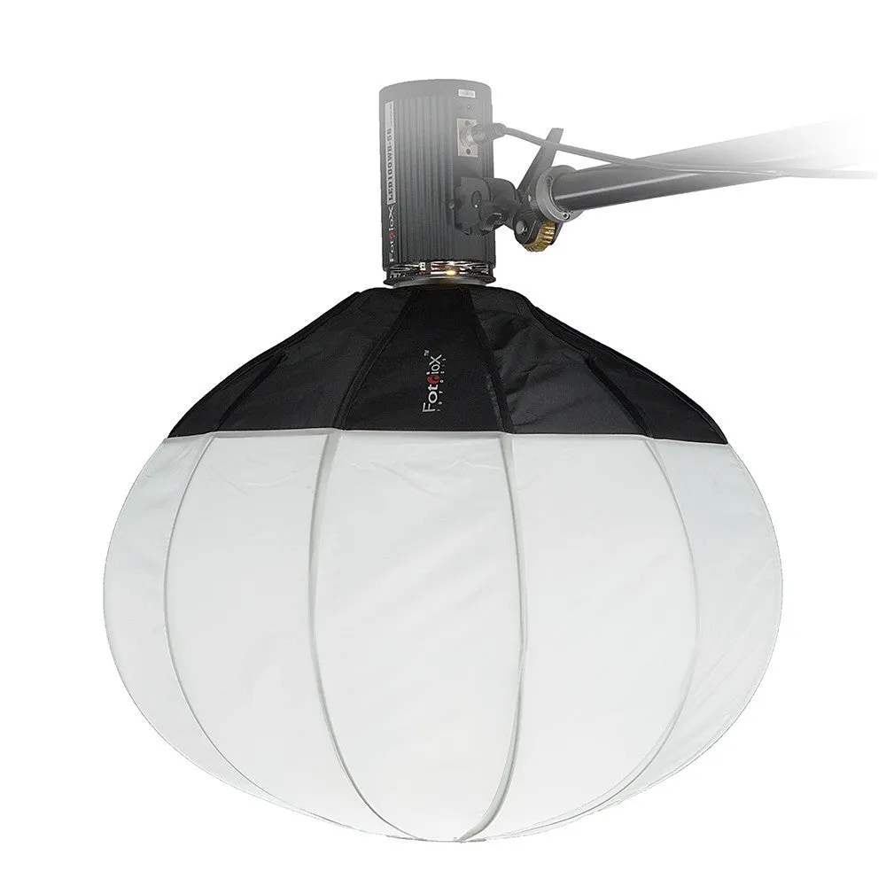Fotodiox Lantern Softbox with Comet Speedring for Comet, Dynalite, and Compatible - Collapsible Globe Softbox with Partial Silver Reflective Interior and Soft Diffusion Panels