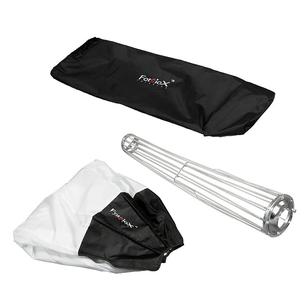Fotodiox Lantern Softbox with Profoto Speedring for Profoto and Compatible - Collapsible Globe Softbox with Partial Silver Reflective Interior and Soft Diffusion Panels