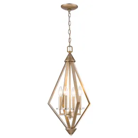 Four Light Pendant from the Easton Collection in Washed gold Finish by Acclaim Lighting