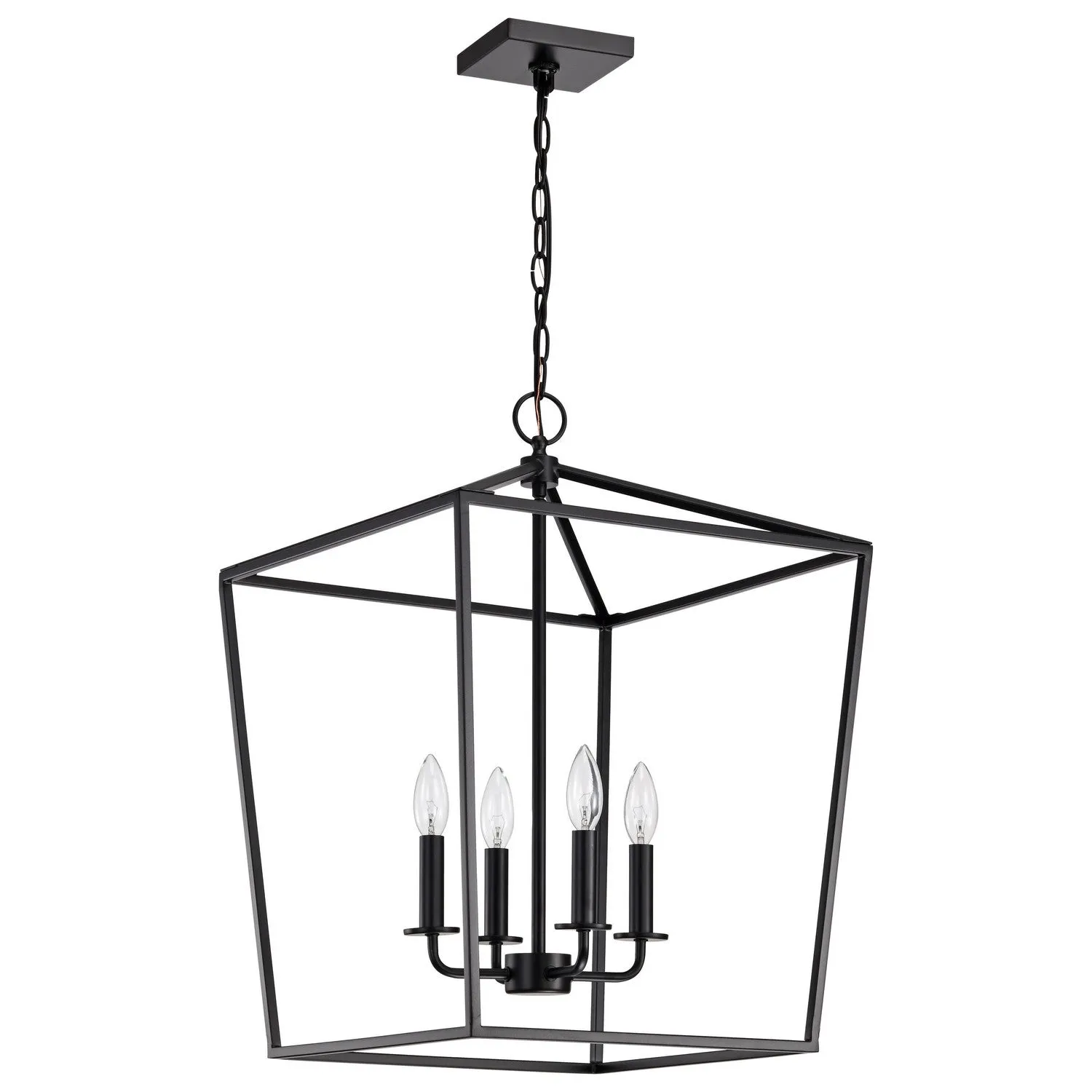 Four Light Pendant from the Emma Collection in Dark Bronze Finish by Nuvo Lighting
