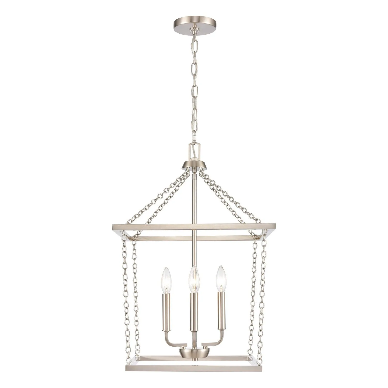 Four Light Pendant from the Emmett Collection in Brushed Nickel Finish by ELK Home