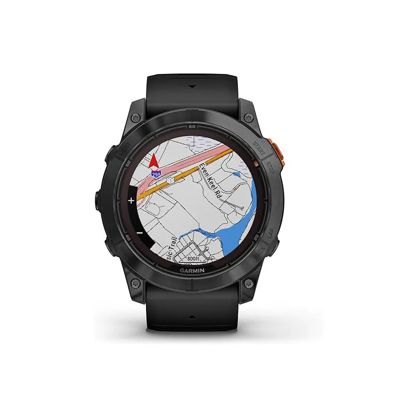 Garmin Men's Black Built-in Flashlight Solar Charging Capability Fēnix 7X Pro Solar Edition (No Wi-Fi) Multisport GPS Smartwatch - 010-02778-02