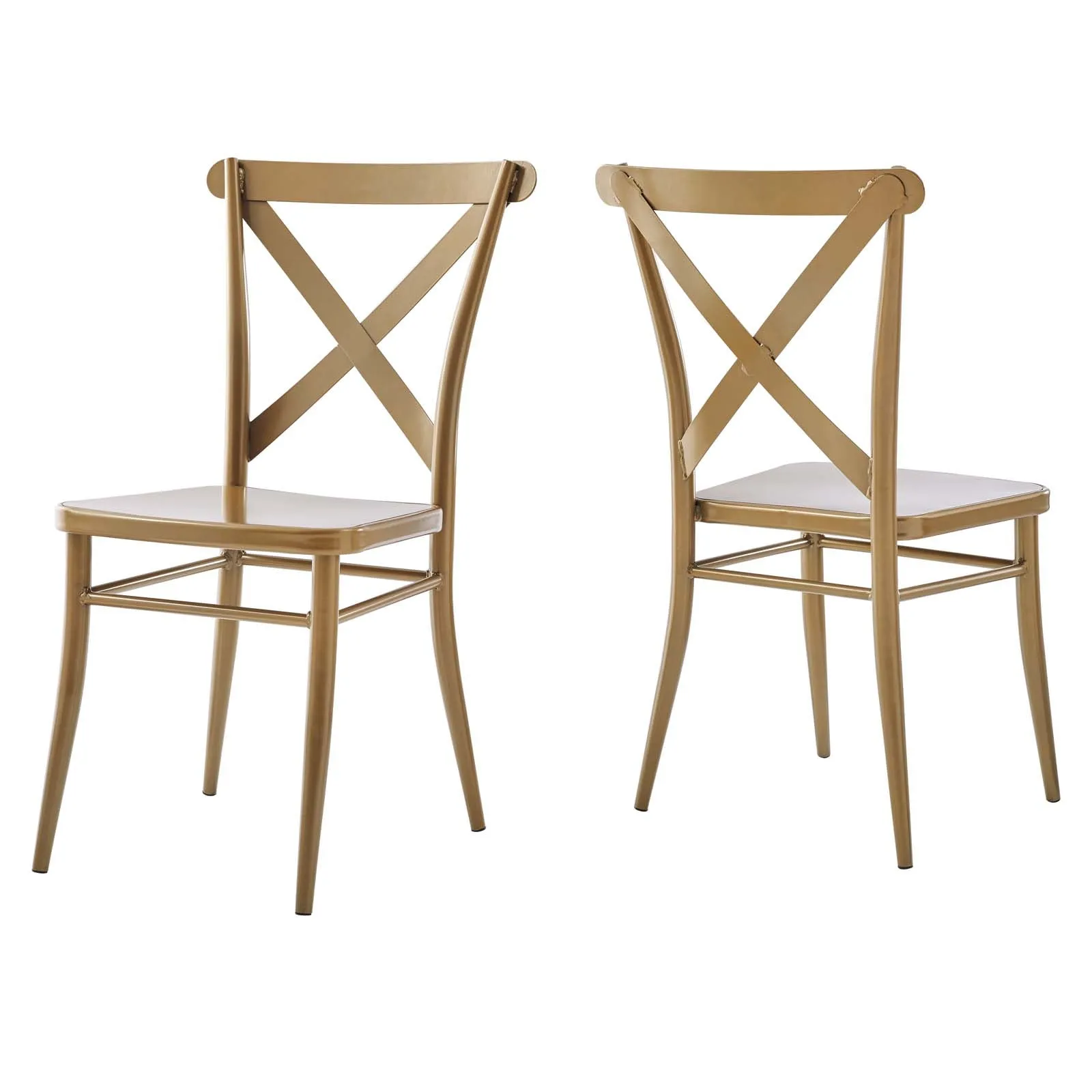 Gear Metal Dining Chairs - Set of 2