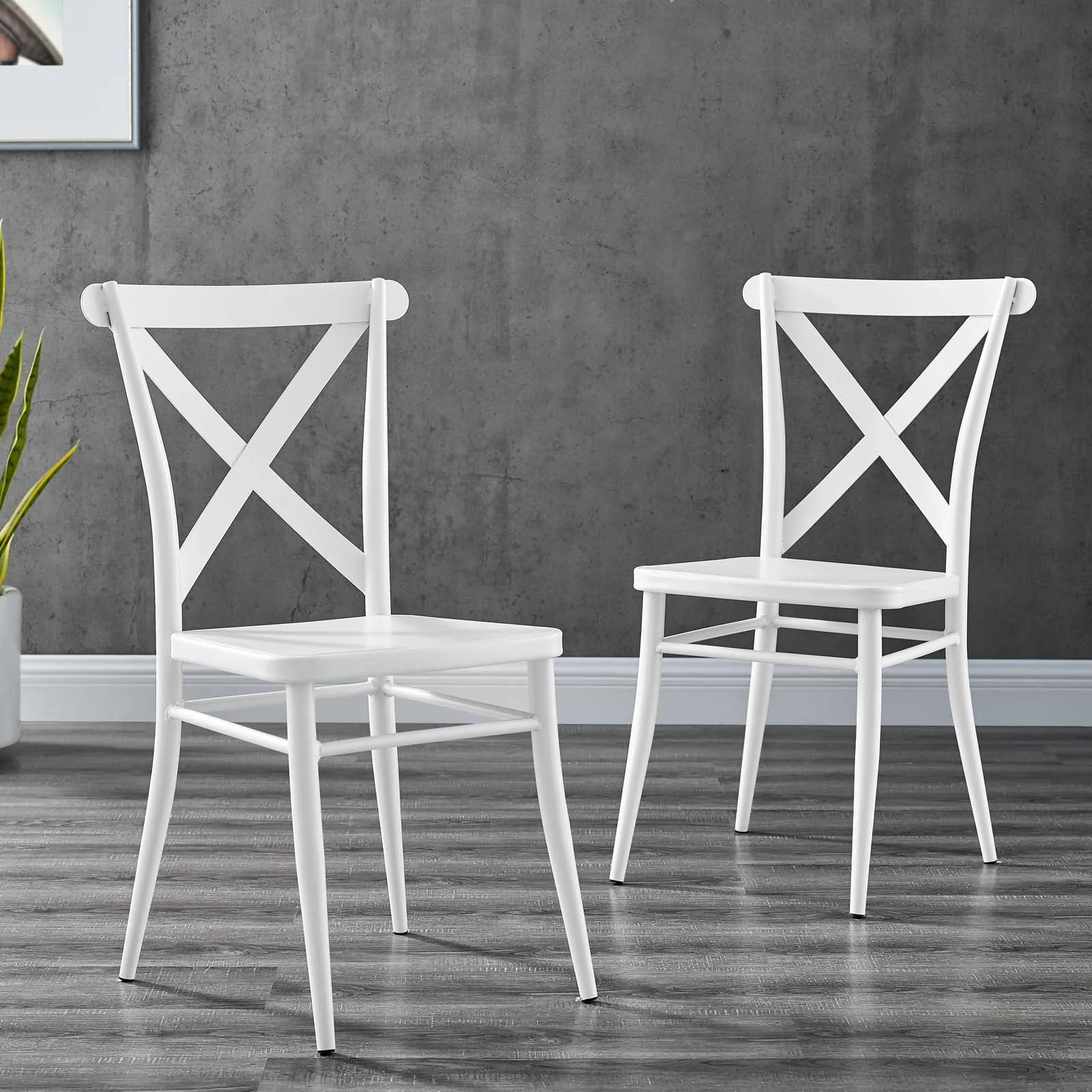 Gear Metal Dining Chairs - Set of 2