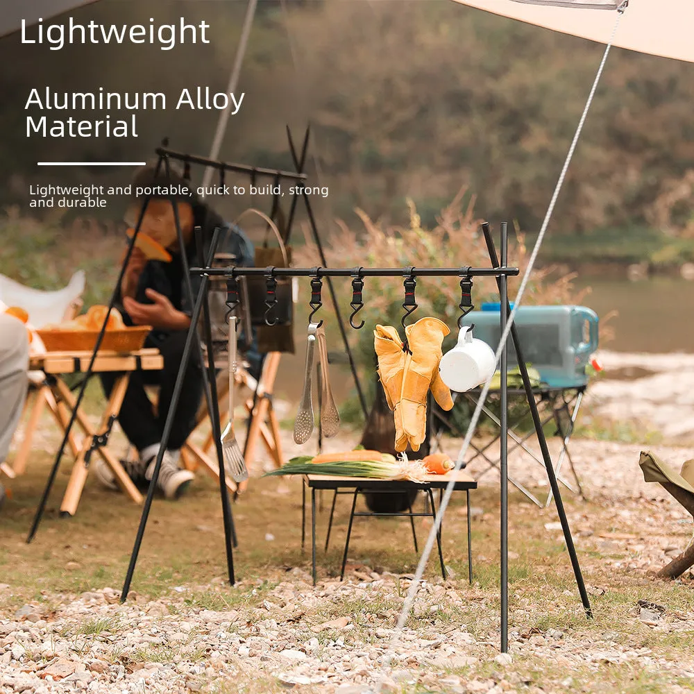 Large Aluminum Alloy Foldable Camping Storage Rack