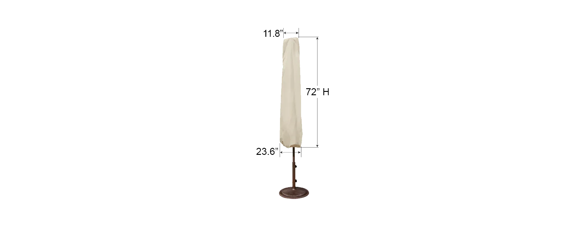 Large Umbrella Protective Cover by Treasure Garden (fits 9' to 11' market styles)