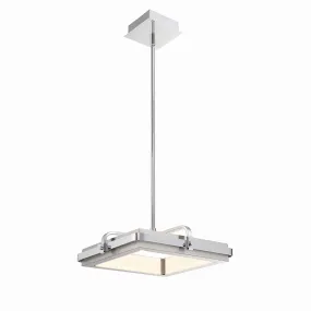 LED Pendant from the Annilo Collection in Chrome And Nickel Finish by Eurofase