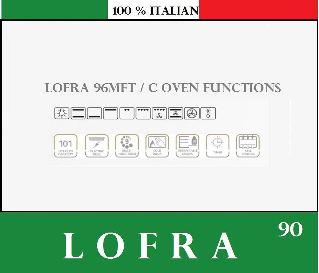 Lofra Venezia 90 PR G96WMFT AEO Red Gas Dual Fuel Range Cooker 90cm