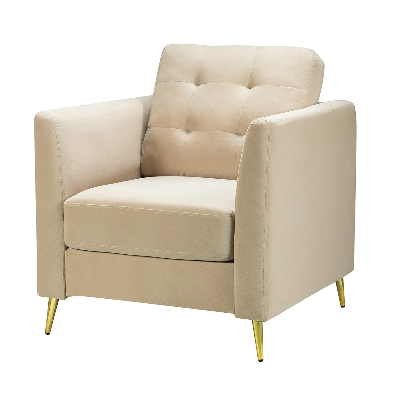 Luxe Metal Club Chair