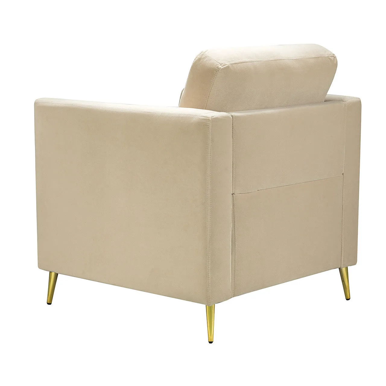 Luxe Metal Club Chair