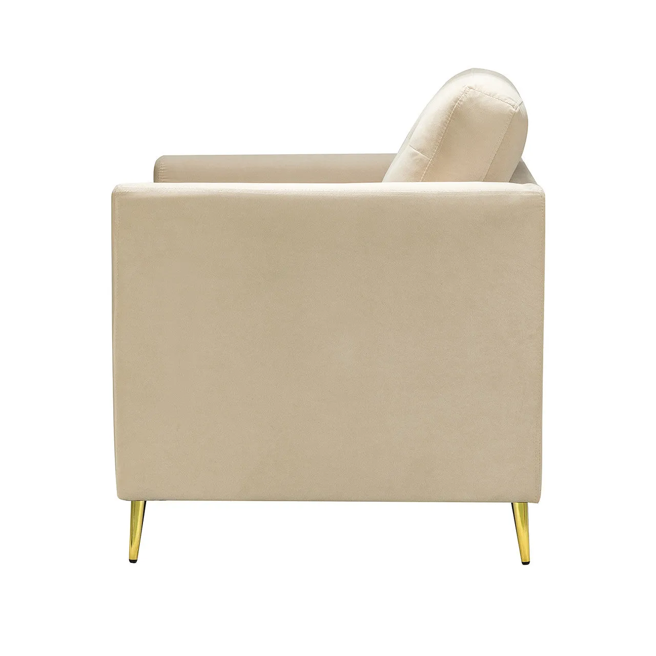 Luxe Metal Club Chair