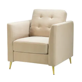 Luxe Metal Club Chair