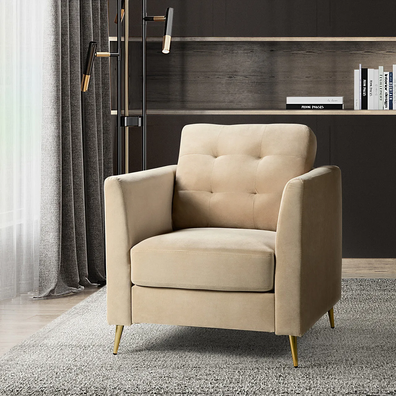 Luxe Metal Club Chair