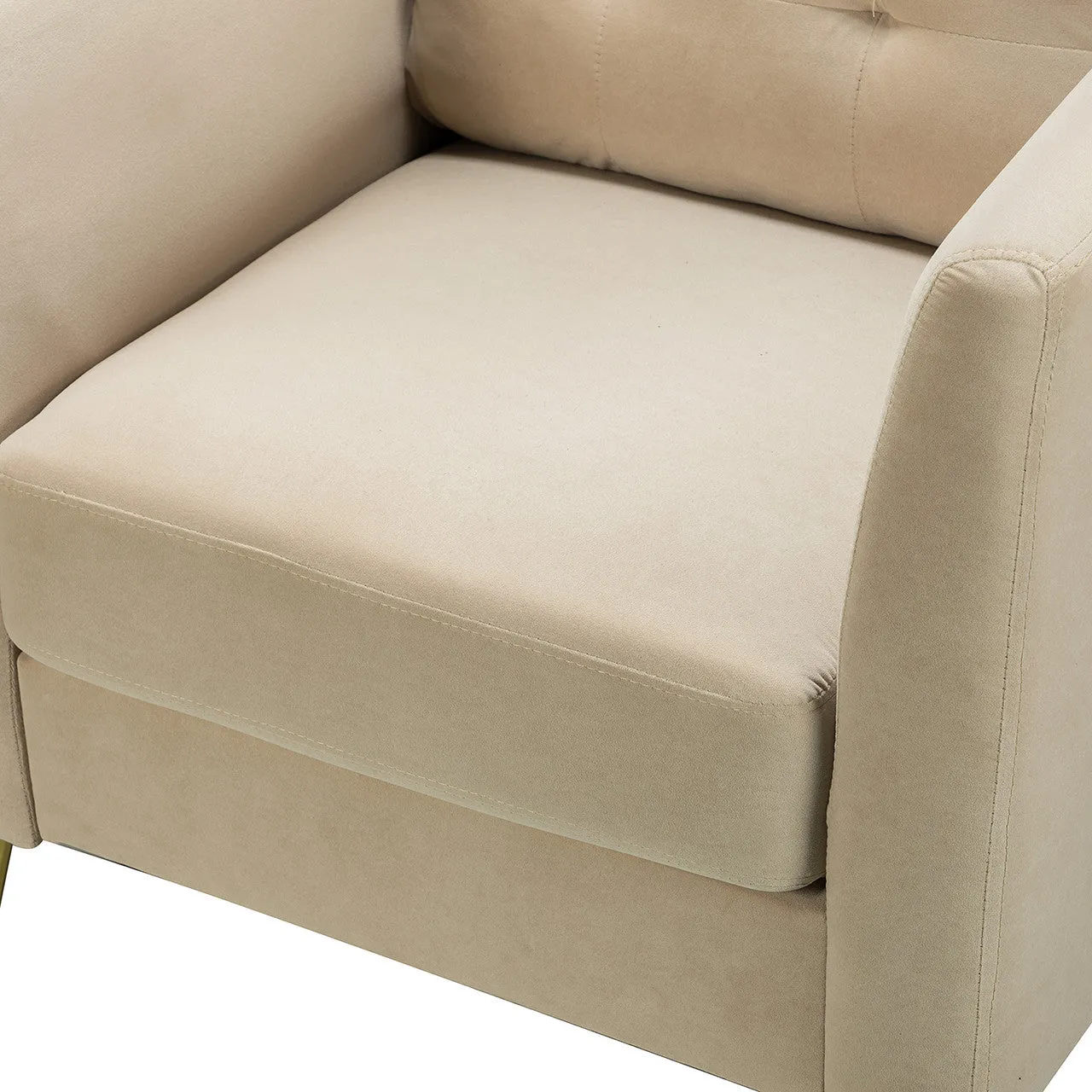 Luxe Metal Club Chair
